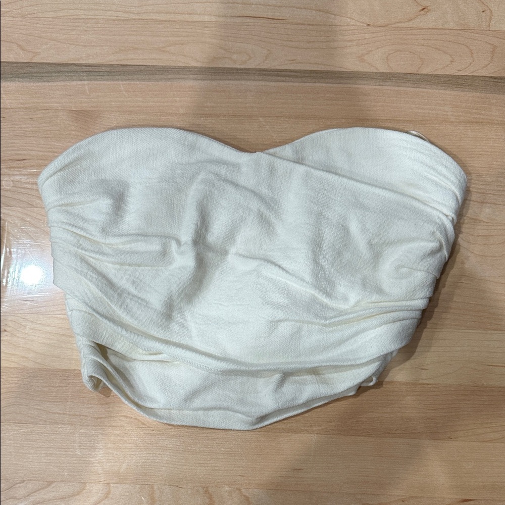Zara Cream Crop Top